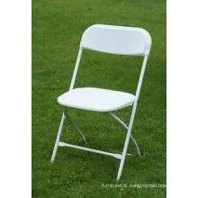 Top Sell Plastic Folding Chair with Reinforced Steel Frame